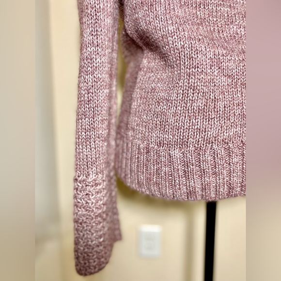 Loft faux wrap sweater in dusty purple lilac - Picture 5 of 12